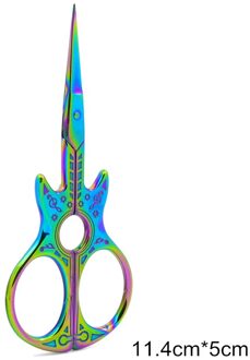 Schaar Vintage 1Pcs 114*50Mm Gitaar Patroon Naaister Scharen Schaar Naaien Schaar Voor Naaien En Handwerken gereedschap leger groen