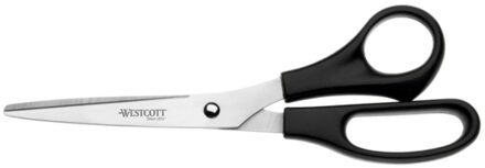 Schaar Westcott Buro 210mm RVS met kunststof grip groot oog Zwart