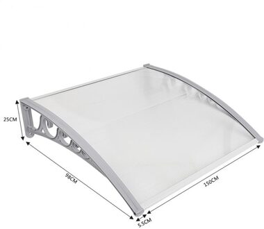 Schaduw Venster Deur Zon Luifel Holle Blad Luifel Bescherming Luifel Luifel Onderdak Veranda Front Regen Dak Tuinhuisje Voor Tuin 100x150 cm