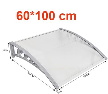 Schaduw Venster Deur Zon Luifel Holle Blad Luifel Bescherming Luifel Luifel Onderdak Veranda Front Regen Dak Tuinhuisje Voor Tuin 60x100cm