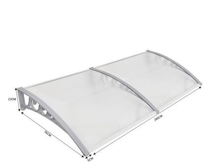 Schaduw Venster Deur Zon Luifel Holle Blad Luifel Bescherming Luifel Luifel Onderdak Veranda Front Regen Dak Tuinhuisje Voor Tuin 80x240 cm