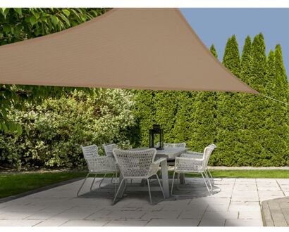 Schaduwdoek driehoek 3.6m x 3.6m x 3.6m zand Beige