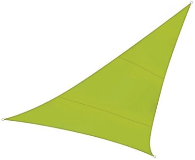 schaduwdoek driehoekig 5 meter polyester lime Groen