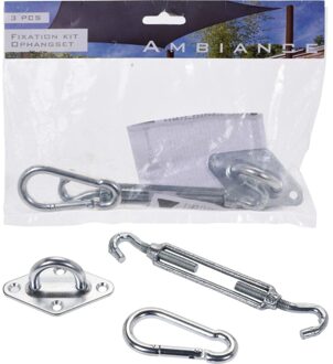 Schaduwdoek Ophangaccessoires 3-delig