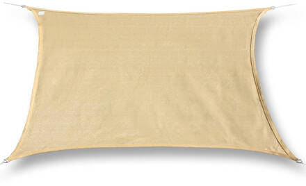 Schaduwdoek Rechthoek Waterafstotend 3x5 m Zonnedoek Zand Beige