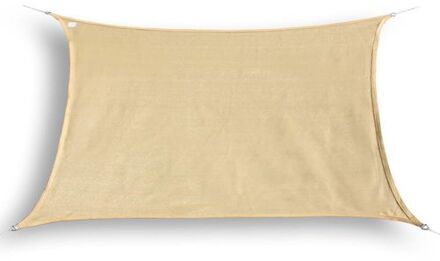 Schaduwdoek Rechthoek Waterdoorlatend 2,5x4 m Zonnedoek Zand Beige