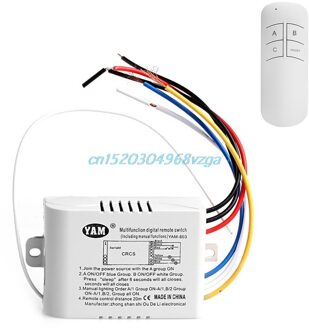 Schakelaar Draadloze Afstandsbediening Schakelaar 3 Channel On/Off Lamp Ontvanger Zender 803 # H028 #