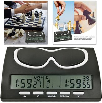 Schaken Klok Draagbare Professionele Count Up Down Klok Timer Batterij Powerd