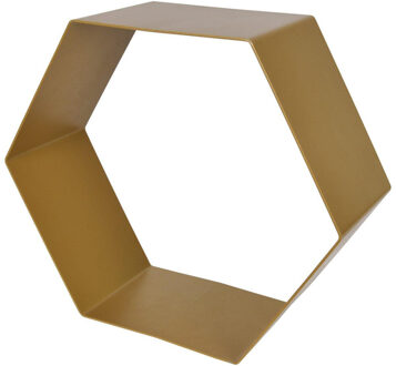 Schap Hexagon Ong.Mess Metaal 1,5mm 32x28x12cm