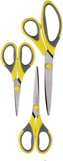 Scharen set - 3-delig - geel - verschillende maten - Huishoudschaar