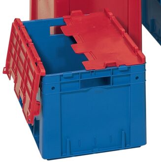 Scharnierdeksel | PP L400xB300mm | blauw met scharnier | 4 stuks - VTK/D400K BLAU VTK/D400K BLAU