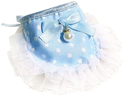 Schattig Huisdier Bib Leuke Eenvoudige Pet Hond Kat Kraag Speeksel Handdoek Sjaal Halsdoek Slabbetjes Sjaals Accessoires lucht blauw / S