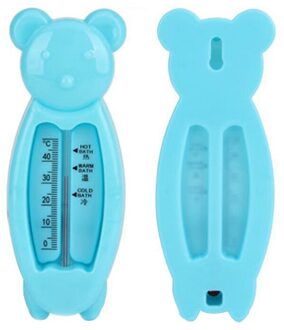 Schattige Beer Baby Water Thermometer Babybadje Care Accessoires Niet-Giftige Breken, hittebestendig Water Thermometer Blauw