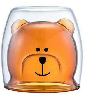 Schattige Beer Vormige Double Wall Mokken Slip Kungfu Thee Mok Melk Citroensap Cup Drinkware Kind Minnaar Koffie Cups mok polair bear2