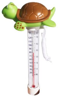 Schattige Dieren Vormige Drijvende Boei Zwembad Thermometer Spa Tub Bad Lezen Display Water Temperatuur Reageerbuis schildpad