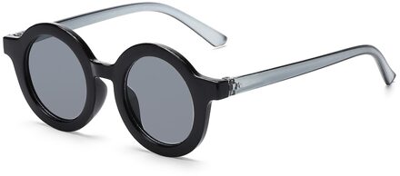 Schattige Kinderen Zomer Zonnebril Retro Ronde Frame Zonnebril Uv 400 Frame Bril Voor Kinderen Outdoor Strand Bescherming Bril