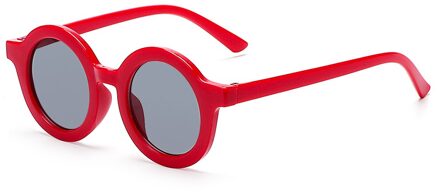 Schattige Kinderen Zomer Zonnebril Retro Ronde Frame Zonnebril Uv 400 Frame Bril Voor Kinderen Outdoor Strand Bescherming Bril