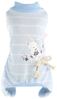 Schattige Kleine Honden Pyjama Honden Cat Katoenen Kleding Puppy Jumpsuit Voor Hond Jas Chihuahua Pomeranian Honden Print Kleding Grijs / XL