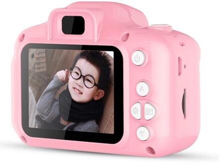 Schattige Mini Kinderen Camera Full Hd 1080P Digitale Camera Draagbare 2 Inch Scherm Video Recorder Camcorder Kinderen Speelgoed roze