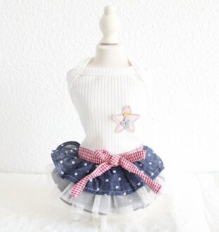 Schattige Puppy Hond Dot Denim Tutu Rok Mode Knit Honden Kleding Bovenkleding Zomer Mooie Pet Hond Chihuahua Poedel jurken