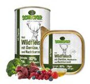 Schecker hondenmenu - wild met groente, bosbessen en teunisbloemolie