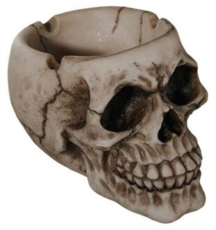 Schedel asbak - 12 cm - skelet decoratie - halloween / carnaval