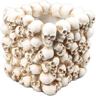 Schedel Ornament Skelet Briefpapier Pen Holder Home Office Desktop Potlood Opslag T5UE