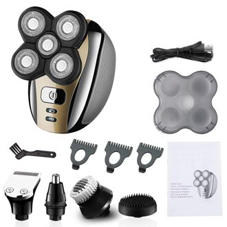 Scheerapparaat Voor Mannen Grooming Kit Elektrische Scheerapparaat Nat Droog Voor Mannen Scheerapparaat Oplaadbare Bald Head Scheren Machine Baard Trimmer 2yin / eu stekker