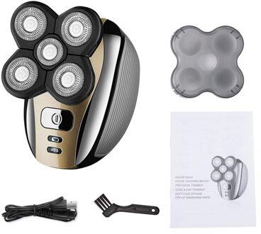 Scheerapparaat Voor Mannen Grooming Kit Elektrische Scheerapparaat Nat Droog Voor Mannen Scheerapparaat Oplaadbare Bald Head Scheren Machine Baard Trimmer yin / eu stekker