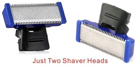 Scheermes Usb Oplaadbare Mannen Wasbare Oplaadbare Elektrische Scheerapparaat Elektrisch Scheren Baard Trimer Machine Just two heads