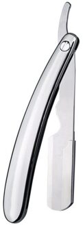 Scheermes Vouwen Professionele Mannen Handleiding Baard Rvs zilver