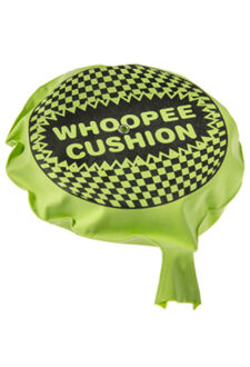 Scheetkussen - 16 cm - fopartikelen - feestartikelen - kunststof - laat een scheet