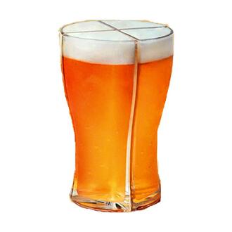 Scheidbare 4 Deel Grote Capaciteit Dikke Clear Bier Glazen Mok Cup Voor Club Bar