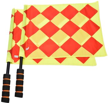 Scheidsrechter Voetbal Vlag Fair Play Sport Match Voetbal Grensrechter Vlaggen Scheidsrechter Apparatuur + Draagtas