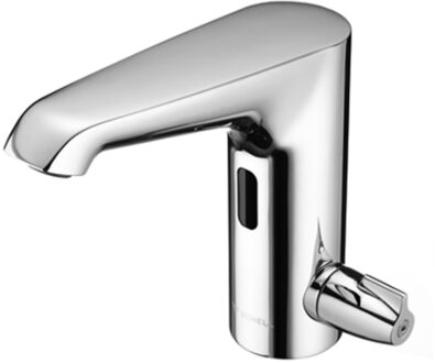 Schell Elektronische Wastafelmengkraan Schell Xeris Chroom met Inbouwtransformator