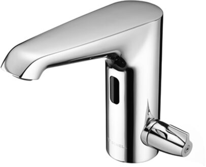 Schell Elektronische Wastafelmengkraan Schell Xeris Chroom met Stekkertransformator