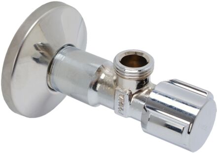 Schell Hoekstopkraan Met Rozet 1/2" Buitendraad X 3/8" Buitendraad Chroom