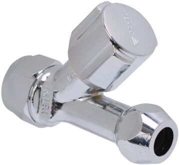 Schell Stopkraan Recht Knel 15mm X 10mm Chroom