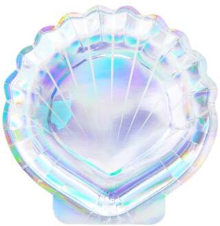 Schelp Bordjes Parelmoer 18,5cm 6st