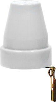 Schemerschakelaar Lichtsensor - Flexina - Spatwaterdicht IP44 - 1200W - 10A - Wit
