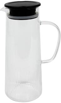 Schenkkan Lines helder met deksel transparant