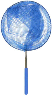 Schepnet - telescopisch- 70 cm - donker blauw - aluminium - visnet / vlindernet - uitschuifbaar