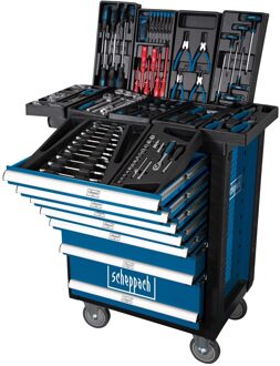 Scheppach TW1000 - Gevulde Gereedschapskar - 263-delig
