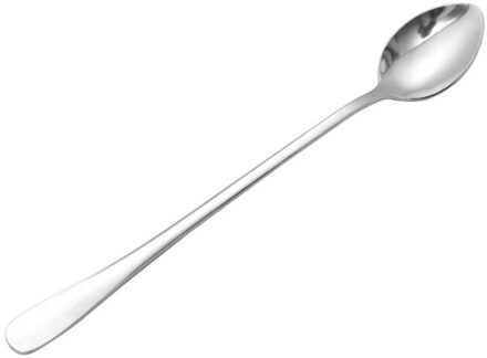 Scherpe Hoofd Ronde Kop Rvs Lange Steel Koffielepel Ijs Dessert Thee Lepel Roeren Lepel Keuken Accessoires scherp hoofd