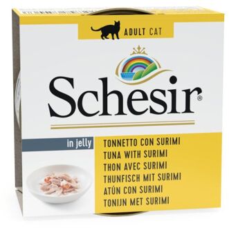 Schesir adult tonijn en surimi - 85 gr