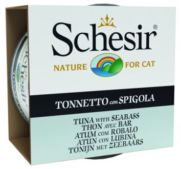 Schesir Kat Blik Ocean 85 g - Kattenvoer - Tonijn&Zeebaars