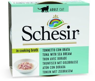 Schesir Kat Tonijn/Dorade 70 gr - 14 stuks