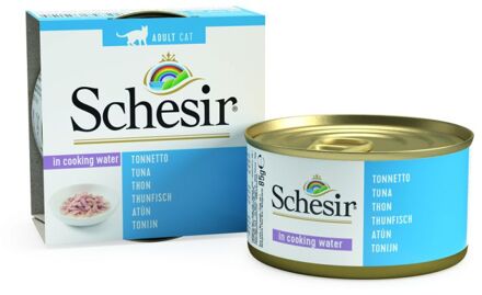 Schesir Kattenvoer in water gekookt - Tonijn - 85 gram