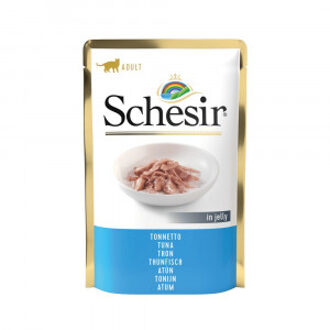 Schesir tonijn (jelly) natvoer kat (zakjes 85 g) 2 dozen (40 x 85 g)