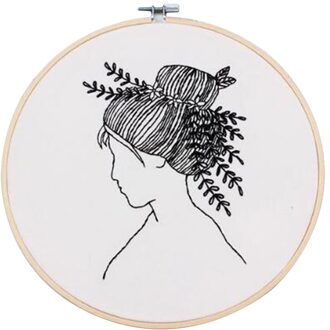 Schets Borduren Kit Voor Beginner Gedrukt Handwerken Kruissteek Set Naaien Art Wall Borduurwerk Schilderij Thuis Diy Decor stijl 2